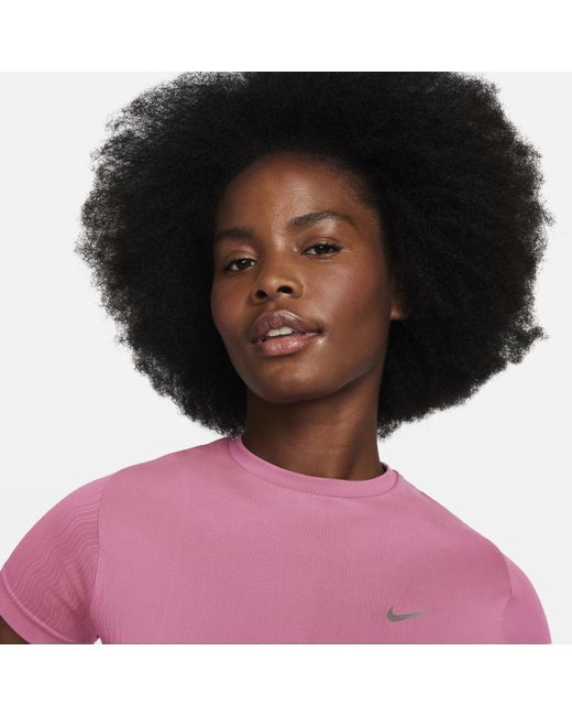 Nike Purple Running Division Dri-fit Adv Short-sleeve Running Top 75% Recycled Fibres Minimum