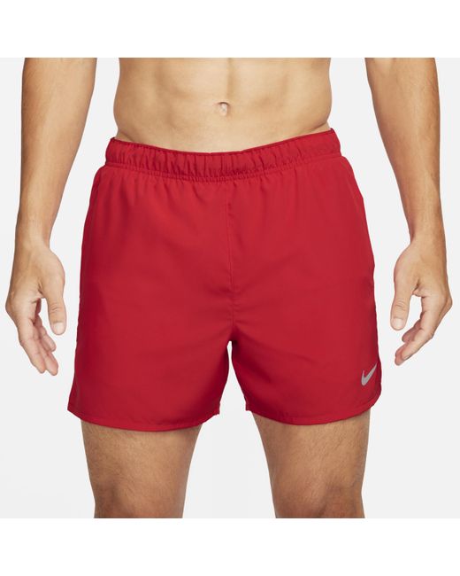 Nike Red Challenger Dri-fit 13cm (approx.) Brief-lined Running Shorts Polyester for men