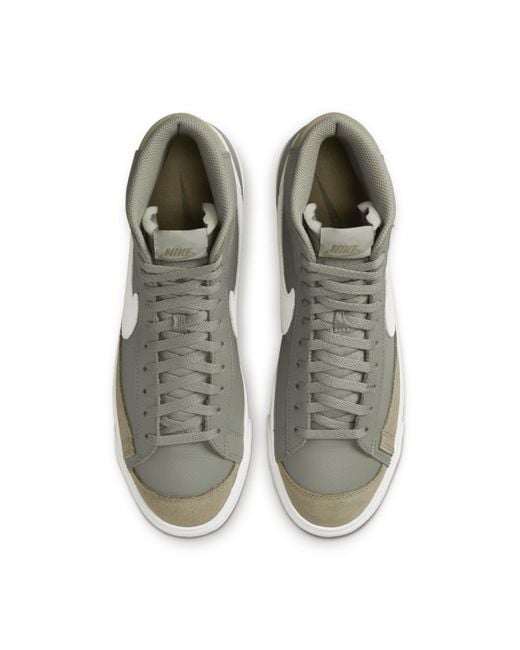 Nike Gray Blazer Mid '77 Premium Shoes for men