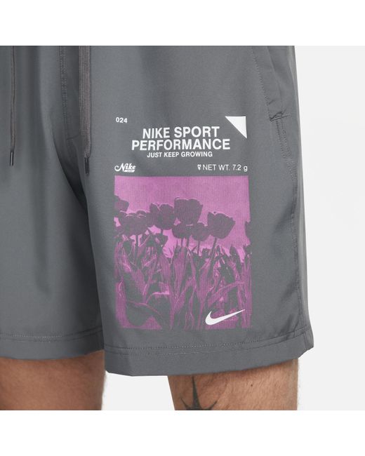 Nike Blue Form Dri-fit 7" Unlined Versatile Shorts for men