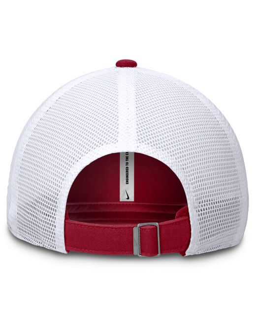 Nike Red Washington Nationals Evergreen Club Mlb Trucker Adjustable Hat for men