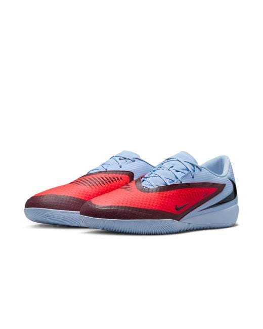Nike Red Phantom 6 Low Academy Indoor Court Football Shoes for men