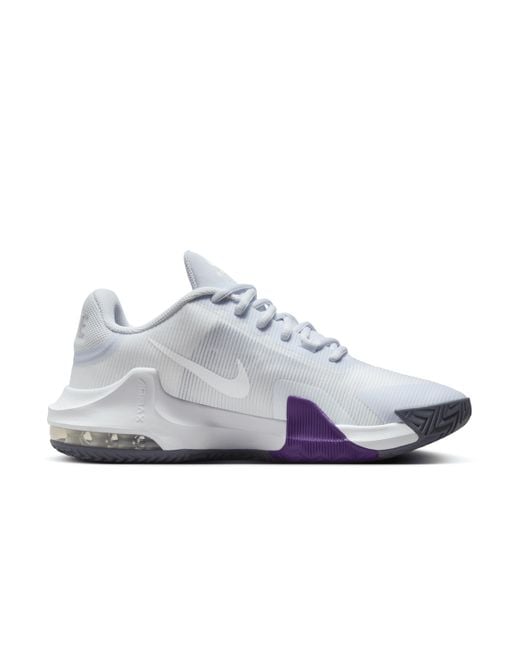 Nike White Air Max Impact 4 Basketball Shoes