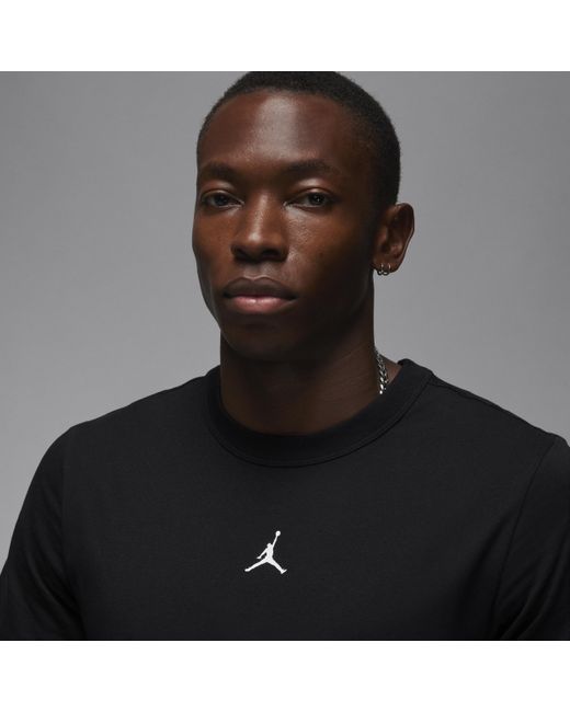 Maglia a manica corta dri-fit jordan sport di Nike in Black da Uomo