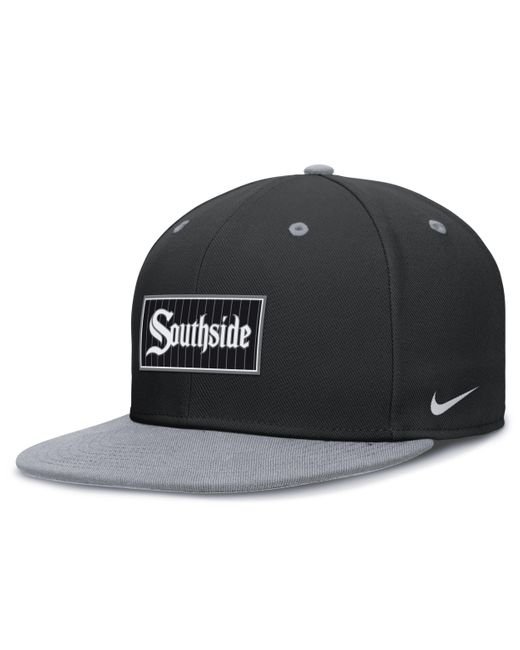 Nike Black Chicago White Sox City Connect True Dri-fit Mlb Fitted Hat for men