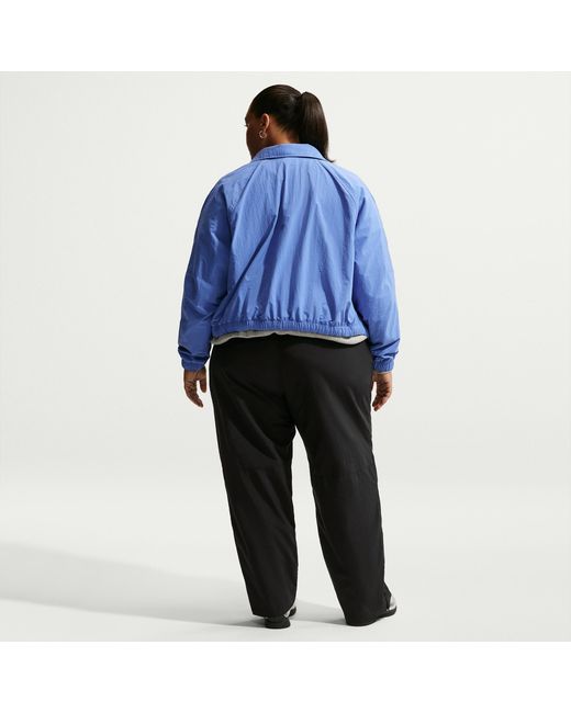 Nike Blue Sportswear Oversized High-Waisted Woven Pants (Plus Size)