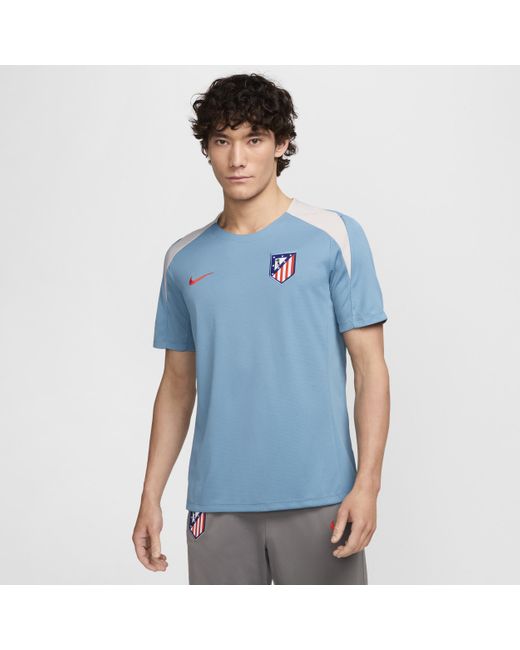 Nike Blue Atlético Madrid Strike Dri-fit Football Short-sleeve Top Polyester for men