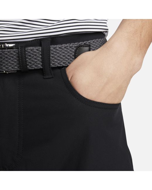 Pantaloni da golf slim fit a cinque tasche tour di Nike in Black da Uomo