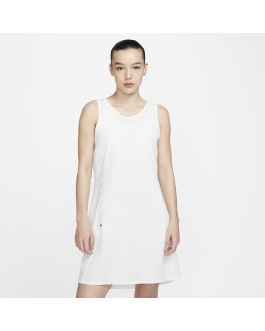Nike Synthetic Dri-fit Ace Golf Dress in White | Lyst