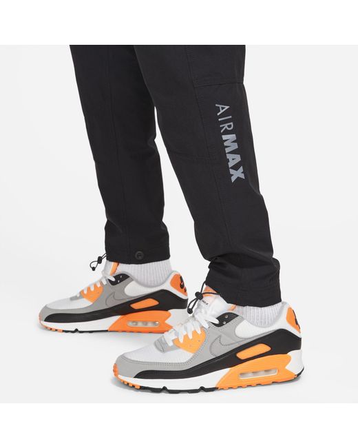 Nike Air Max Woven Cargo Trousers Black for Men | Lyst UK