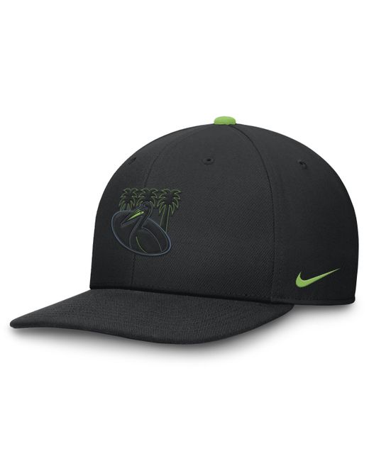 Nike Black Tampa Bay Rays City Connect Pro Dri-fit Mlb Adjustable Hat for men