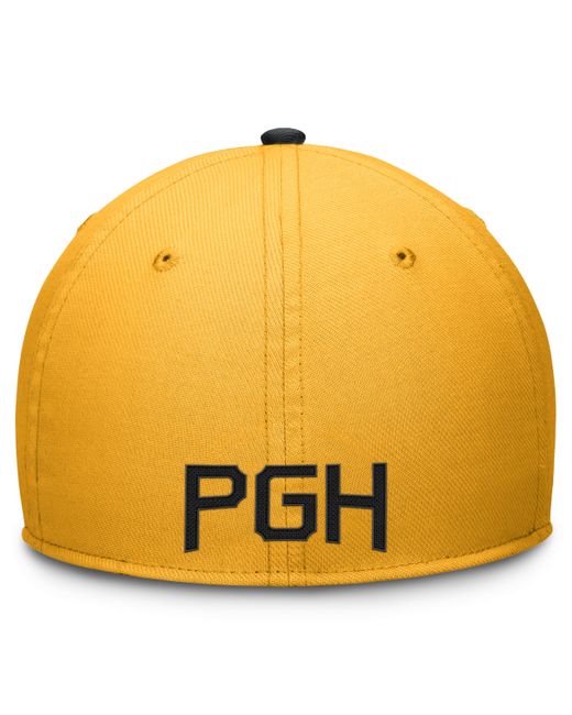 Nike Yellow Pittsburgh Pirates City Connect Swoosh Dri-fit Mlb Hat for men