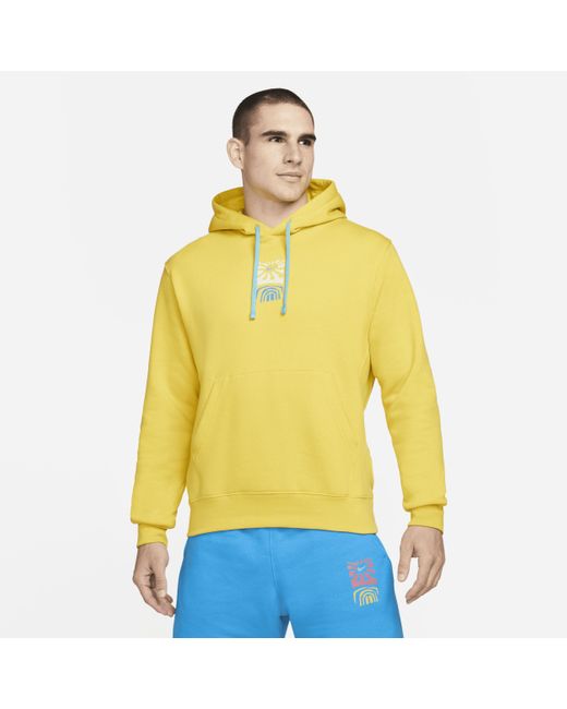 Nike Sportswear Club Fleece Hoodie In Yellow, for Men | Lyst