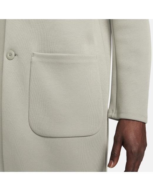 Nike Sportswear Tech Fleece Reimagined Trenchcoat Met Ruimvallende Pasvorm in het Natural voor heren