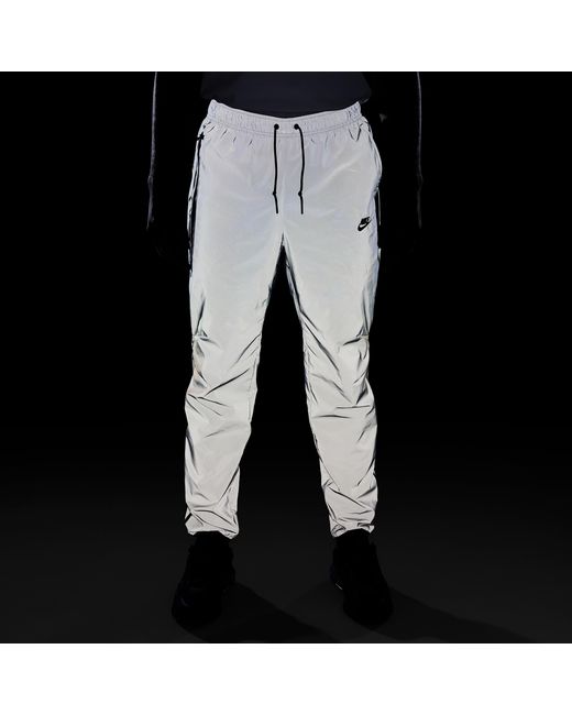 Nike Gray Tech Woven Reflective Pants for men