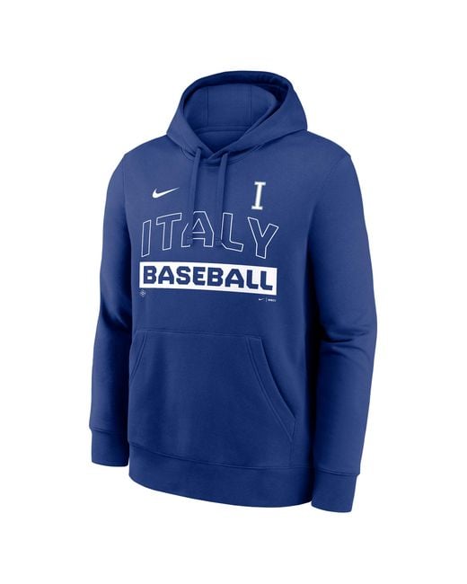 Nike Blue Nicaragua National Baseball Team 2026 World Baseball Classic Club Pullover Hoodie for men