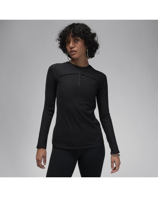 Nike Black Jordan Sport Long-sleeve Top Polyester