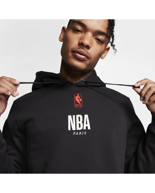 Nike Courtside Paris Nba Sweatshirt in Black for Men | Lyst UK
