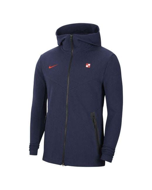 Nike Croatia Tech Pack Full-zip Hoodie Blue for Men | Lyst Australia