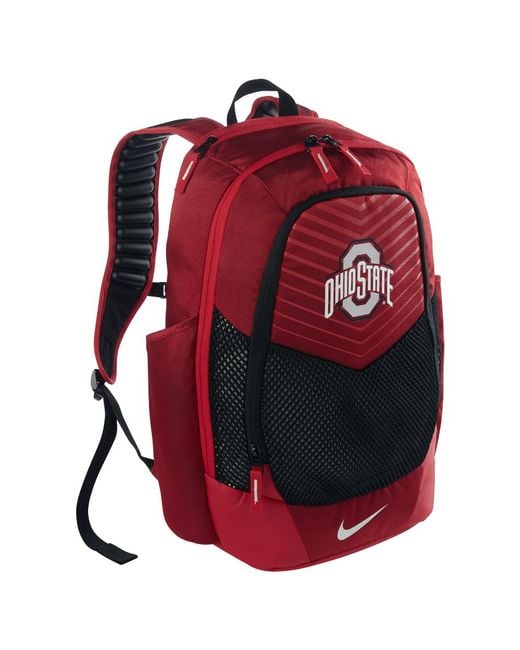 Nike College Vapor Power (ohio State) Backpack (red) for men