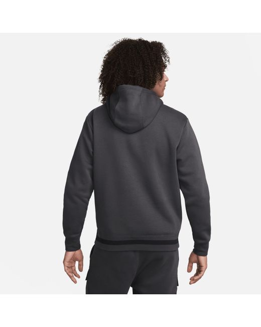 Nike Blue Air Fleece Pullover Hoodie Cotton for men