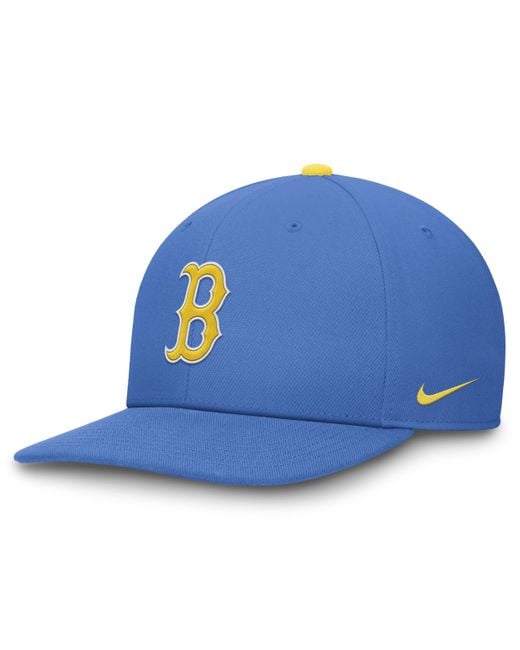 Nike Blue Boston Red Sox City Connect Pro Dri-fit Mlb Adjustable Hat for men