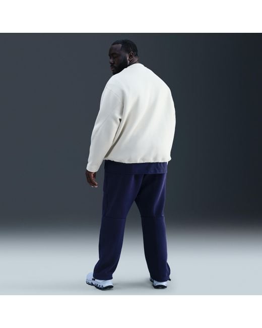 Nike Blue Tech Open-Hem Fleece Pants for men