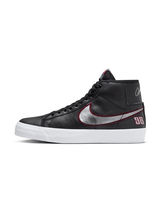 Nike Black Zoom Blazer Mid Pro Gt Skate Shoes
