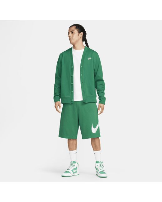 Nike Green Club Knit Fairway Cardigan for men