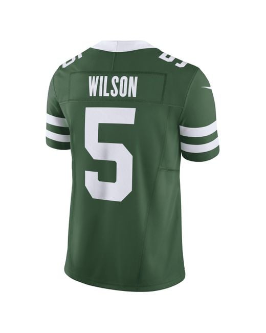 Nike Green Garrett Wilson New York Jets Dri-fit Nfl Limited Football Jersey for men