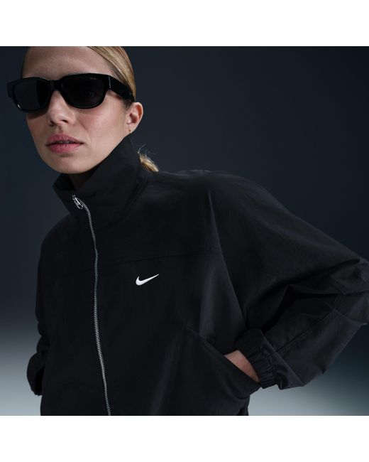 Nike Blue Sportswear Everything Wovens Oversized Repel Uv Protection Jacket
