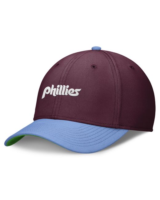Nike Purple Philadelphia Phillies Rewind Cooperstown Swoosh Dri-fit Mlb Hat for men