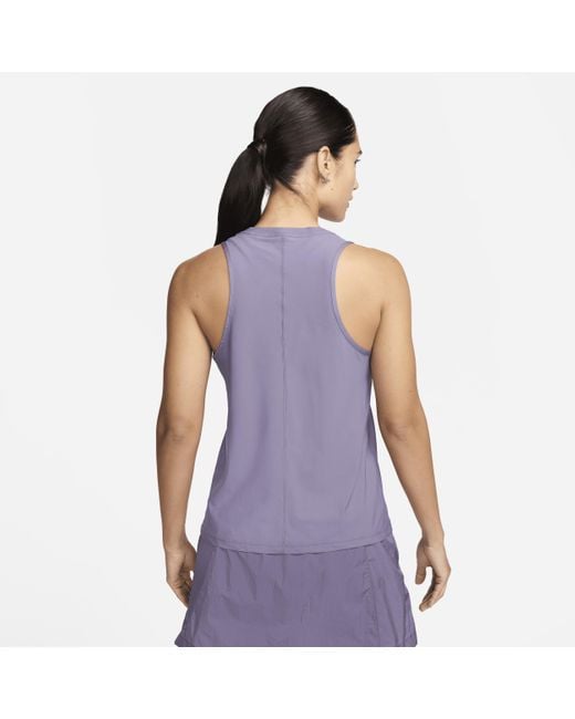 Nike Purple Trail Dri-fit Graphic Running Tank Top 50% Recycled Polyester