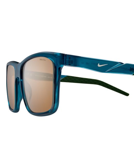 Nike Blue Radeon Byte Mirrored Sunglasses for men