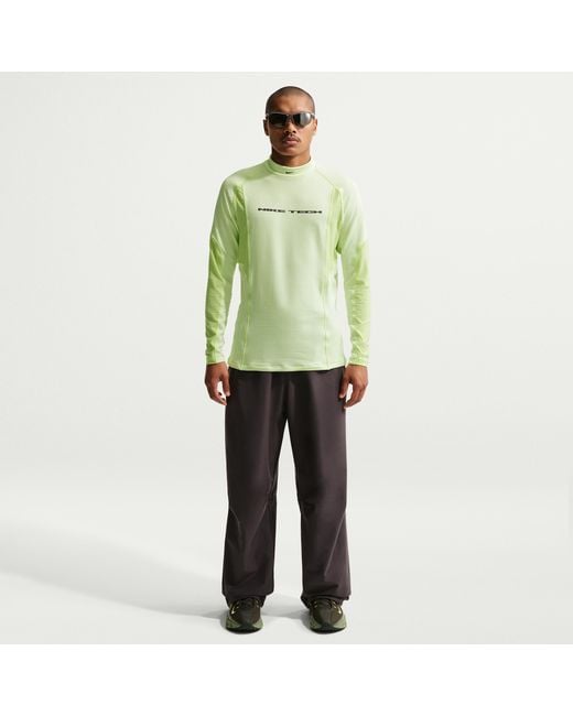 Nike Green Tech Base Layer Long Sleeve Top for men