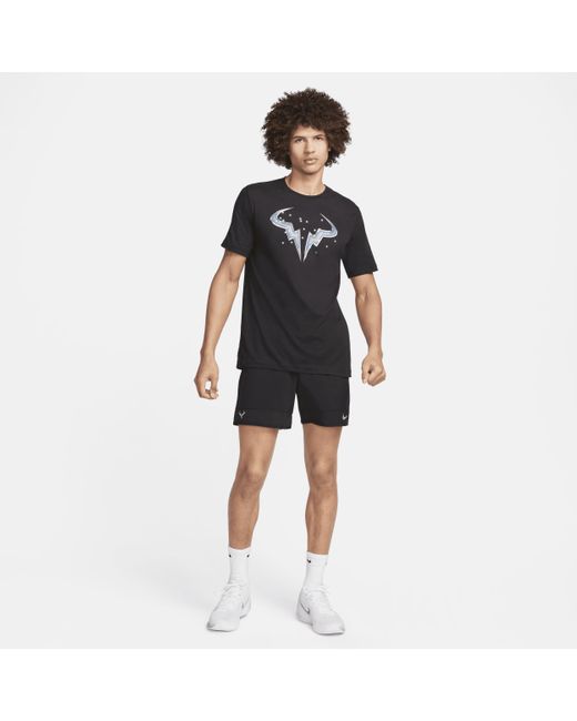 Nike Court Dri-fit Rafa T-shirt in het Black voor heren