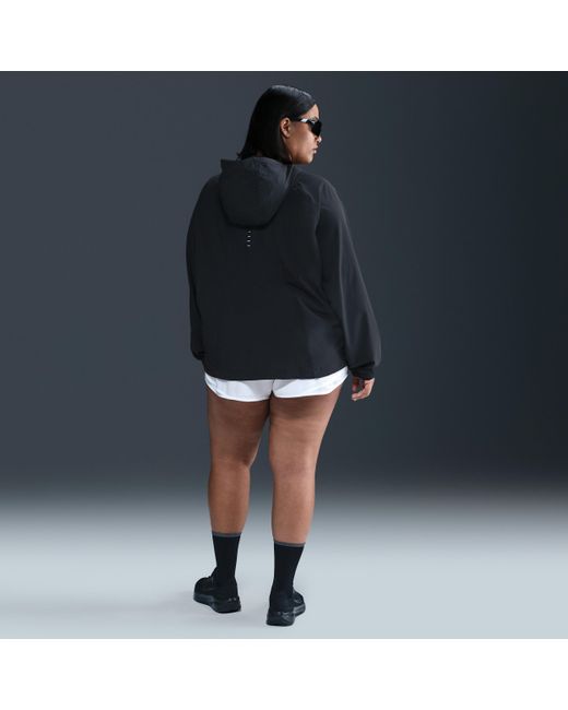 Nike Blue Swift Repel Packable Running Jacket (Plus Size)