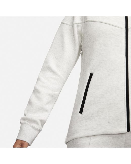 Nike Gray Sportswear Tech Fleece Windrunner Full-zip Hoodie