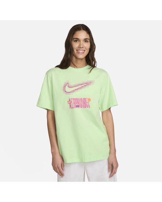 Nike Green Sportswear Graphic T-shirt Cotton