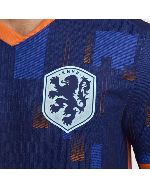 Nike Blue Netherlands ( Team) 2024/25 Match Away Dri-fit Adv Football Authentic Shirt 50% Recycled Polyester for men