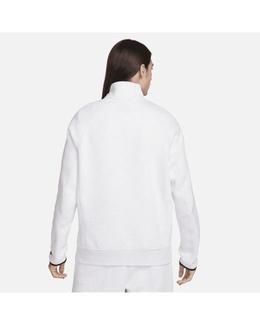 Nike Sportswear Tech Fleece Sweatshirt Met Halflange Rits in het White voor heren