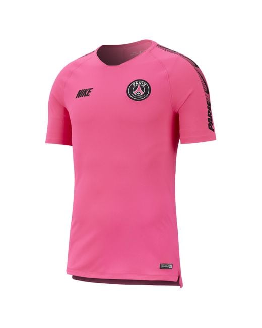 Maglia da calcio Paris Saint-Germain Breathe Squad di Nike in Pink da Uomo