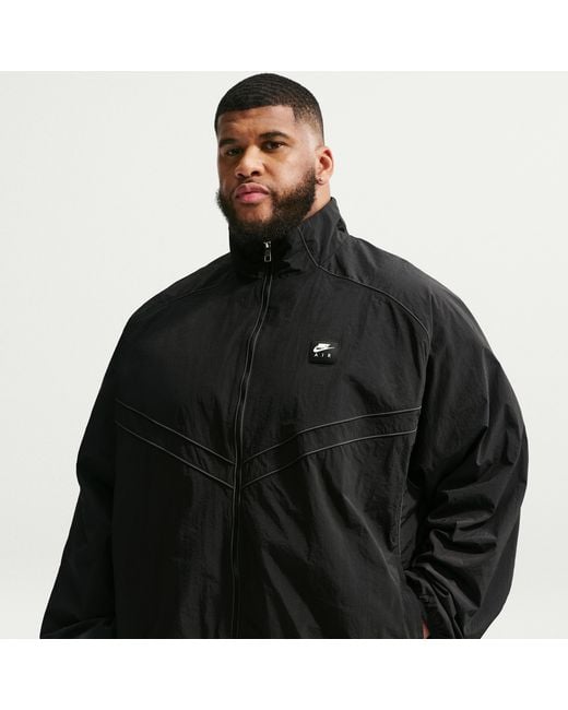 Nike Black Air Windrunner Track Jacket for men
