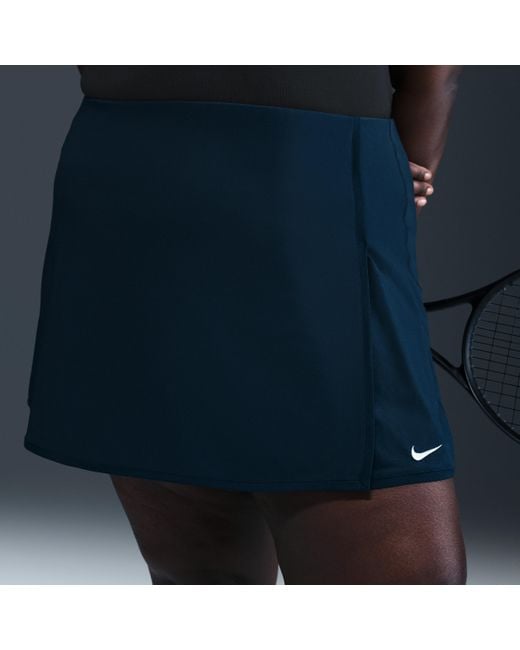 Nike Blue Victory Dri-Fit Straight Tennis Skirt (Plus Size)