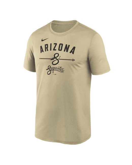 Nike Natural Arizona Diamondbacks City Connect Legend Dri-fit Mlb T-shirt for men