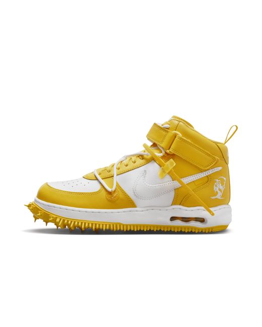 Nike Yellow Air Force 1 Mid X Off-whitetm Shoes for men