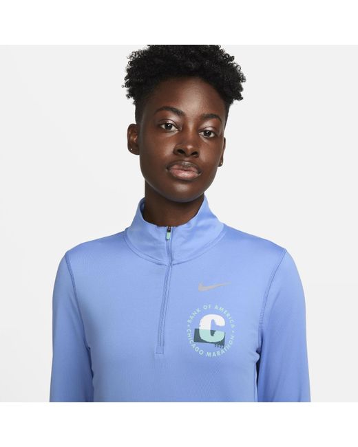 nike dri fit blue top