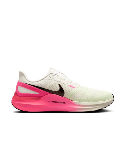 Nike Pink Structure 25 Road Running Shoes for men