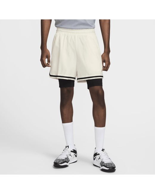 Nike White Kevin Durant 4" Dna 2-in-1 Basketball Shorts for men