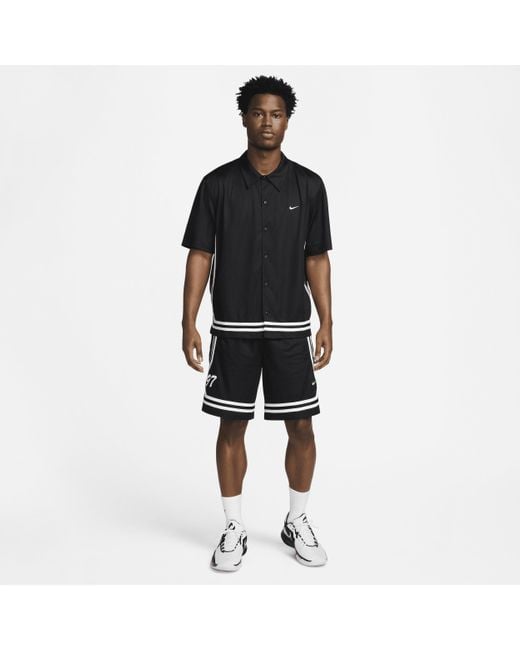 Nike Black Dna Crossover Dri-fit 8" Basketball Shorts for men